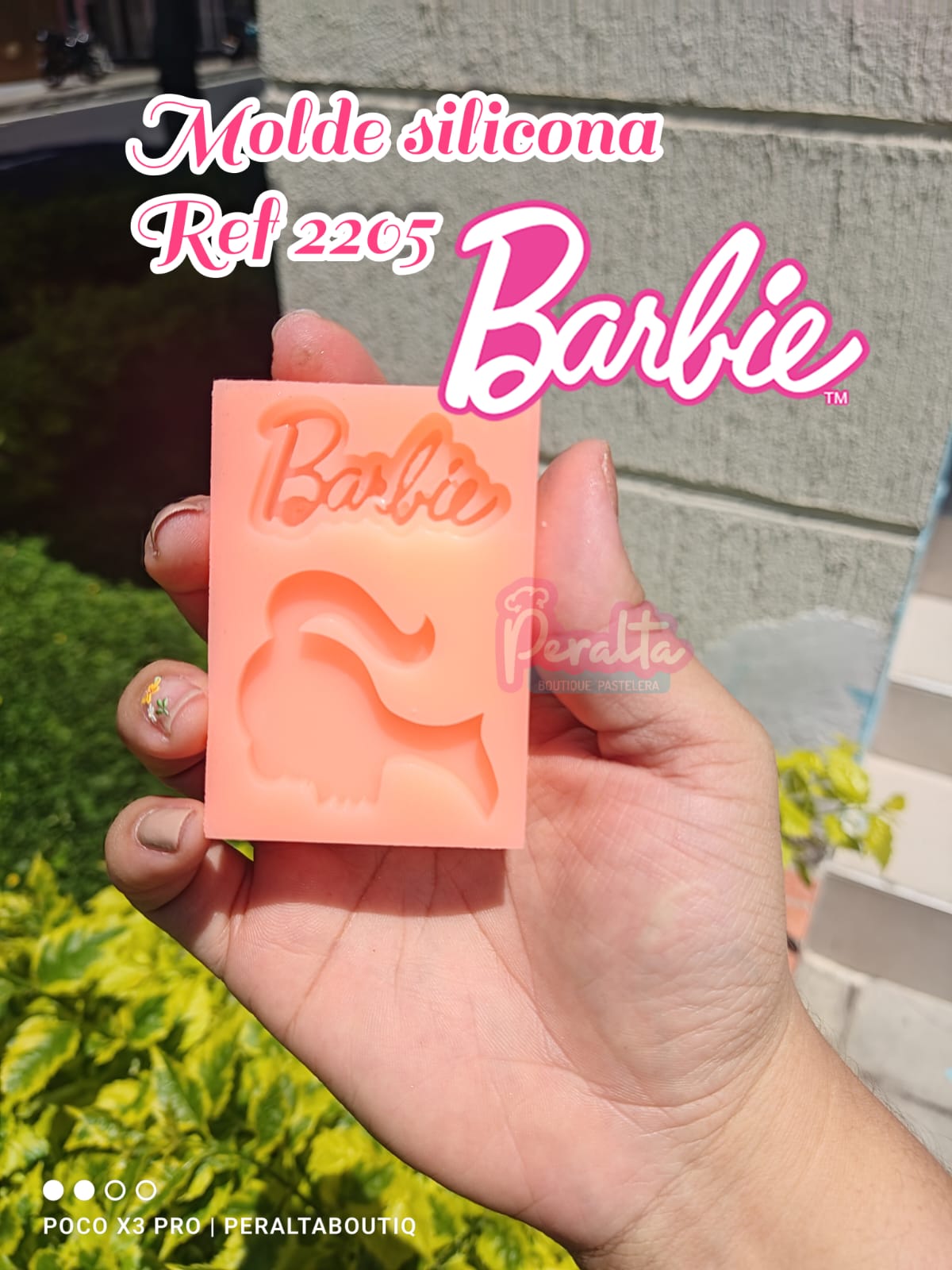 molde silicona Barbie Letras Silueta ref 2205 – Peralta Boutique